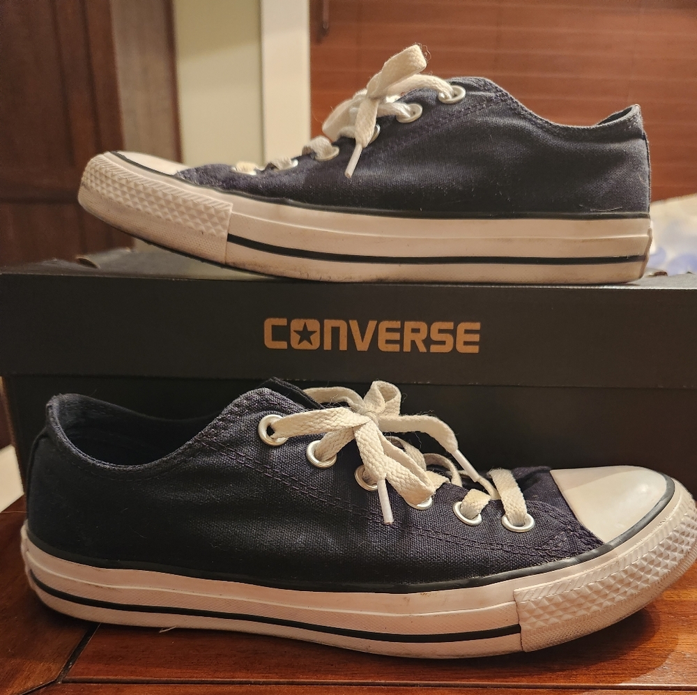 Converse All Star Double Tongue Black Women's Size 8